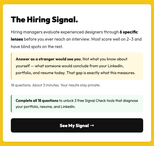The Hiring Signal quiz